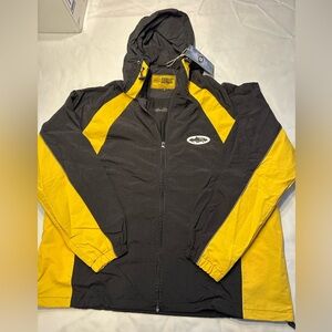 Cortez Guerillaz windbreaker black yellow size small NWT